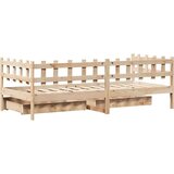  Dnevni krevet s ladicama bez madraca 90 x 190 cm masivno drvo | shoptok.hr