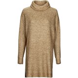 Vila VICILIA ROLLNECK L/S KNIT TUNIC/SU Bež Cijene