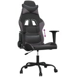  Igraća stolica crno-siva od umjetne kože | shoptok.hr