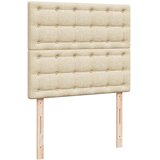  Otomanski okvir kreveta s madracem krem 120x200cm od tkanine | shoptok.hr