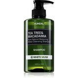 KUNDAL Tea Tree & Macadamia White Musk globinsko čistilni šampon z osvežujočim učinkom 500 ml Cene