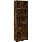 vidaXL Knjižna omara dimljeni hrast 57x28,5x174 cm inženirski les, (21326738) | Shoptok.si