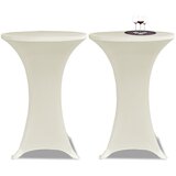 Maison Chic Prevleka za zunanjo pohištvo - Raztegljivo Pregrinjalo za Visoke Barske Mize Ø60 2 Kosa Krem Barve, (21795120) | Shoptok.si