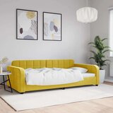  Dnevni krevet žuti 100 x 200 cm baršunasti Cijene