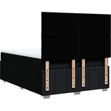  Krevet s oprugama i madracem crni 140x200 cm od tkanine | shoptok.hr