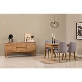 Hanah home rasklopivi trpezarijski set (sto, stolice i komoda – 6 komada) Vina 01 0701 869VEL8765 | ePonuda.com