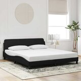  Okvir za krevet Dover crni 180x200 cm baršunasti | shoptok.hr