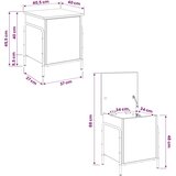  Kutija za spremanje Hrast sonoma 80 x 40 x 49 5 cm - Hrast sonoma 40 5 x 40 x 49 5 cm | shoptok.hr