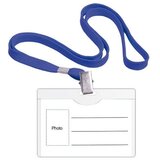  Identifikacijska kartica s trakom 90 x 54 mm, 1/1 , Plava Cijene