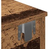 vidaXL Stenska polica s predali starinski les 60x28x15 cm inž. les | Shoptok.si