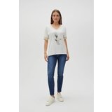 Marisse Women's T-Shirt L-Ts-4609 Off White | shoptok.hr