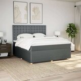 vidaXL Okvir kreveta s oprugama i madrac svjetlosivi 180x200cm tkanina | shoptok.hr