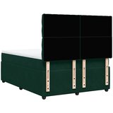  Krevet s oprugama i madracem tamnozeleni 140x200 cm baršunasti | shoptok.hr