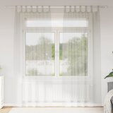 vidaXL Zavjese sa zavjesama 2 pcs Krem 140 x 245 cm Poliester | shoptok.hr