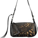 Desigual ženska crossbody torbica s perforacijom i resama 16x8x24 cm crna | shoptok.hr
