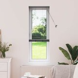 vidaXL Okenska roleta z zavesami Drugo Temno siva 80 x 130 cm Aluminij | Shoptok.si
