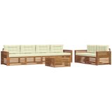 Set vanjskih sofa 7 kom. Prirodna i krem | shoptok.hr