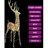  3D Ruzvelt 250 LED lampica Topla bijela 96 x 40 x 180 cm PET | shoptok.hr