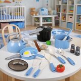  Set kuhinjskog pribora Lonci Tava Kuhalo za vodu Pribor Plavi 32 komada. | shoptok.hr