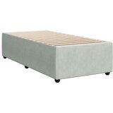 Box spring krevet s madracem svjetlosivi 90x190 cm baršunasti | shoptok.hr