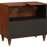 vidaXL Ormarić za umivaonik s policom s pohranom s vratima Smeđa 62 x 33 x 58 cm | shoptok.hr