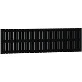 Maison Chic stensko posteljno vzglavje - vzglavna omarica - nočna omarica črno 204x3x60 cm trdna borovina, (21707019) | Shoptok.si