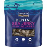 Fish4Dogs Priboljški Dental Sea Jerky Fish Knots koža bele ribe 115 g Cene