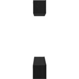 vidaXL Stenski TV kabinet 4 pcs Črna Orehovina Male 80 x 30 x 30.5 cm | Shoptok.si