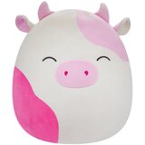Squishmallows Skuishmallovs Plišana igračka krava sa zatvorenim očima, 40 cm, bela