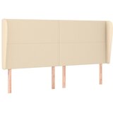  Uzglavlje s ušima krem 203x23x118/128 cm od tkanine | shoptok.hr