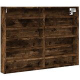  The living store vitrina dimljeni hrast 80x8,5x58 cm inženirski les - vitrina, (21496067) | Shoptok.si