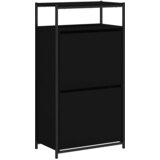 Ormarić za cipele crni 60 x 34 x 112 cm od konstruiranog drva | shoptok.hr