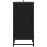 vidaXL Strani šal Črni hrast 35 x 35.5 x 76 cm Konstruiran les | Shoptok.si