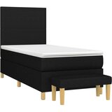  S oprugama i madracem crni 100 x 200 cm od tkanine | shoptok.hr