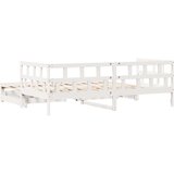 vidaXL Izvlečna dnevna postelja s predali bela 80x200cm trdna borovina | Shoptok.si