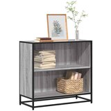 vidaXL Ormar za knjige sivi sonoma 80,5x35x76 cm izrađeno drvo Cijene