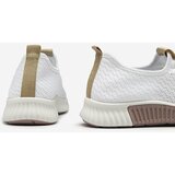 Resti White women's sports shoes with brown inserts Kedeti - Footwear | shoptok.hr