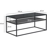 MID.YOU KLUBSKA MIZA, črna | Shoptok.si