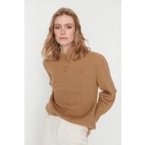 Trendyol Camel Oversize Soft Textured Basic Knitwear Sweater | Eponuda.ba