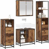  Set namještaja za kupaonicu 4 kom. Staro drvo 65 x 33 x 60 cm | shoptok.hr