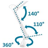 Extol LED prigušiva stona lampa sa lupom LED/10W/230V bela | Eponuda.com