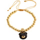 IZMAEL Zapestnica Bear - Zlata / Temno Modra | Shoptok.si