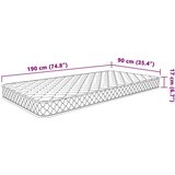 vidaXL Vzmetnica s spominsko peno bela 90x190x17 cm | Shoptok.si