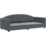 vidaXL Raztegljiva postelja temno siva 90x200 cm žamet | Shoptok.si