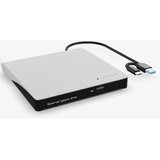 Gembird DVD-USB-031-BW eksterni usb cd/dvd drive citac-rezac, usb + usb-c, black-white Cene
