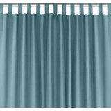  Curtain MILANA color blue style classic 10cm tab tops chenille 280x300 HOMEDE | shoptok.hr
