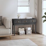 Maison Chic konzolna miza - miza ob steni siva 114x40x75 cm trdna borovina, (21785939) | Shoptok.si