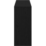 vidaXL Strani šal s polico Črni hrast 120 x 30 x 75 cm Konstruiran les | Shoptok.si