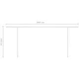  Tenda na ručno uvlačenje s LED svjetlima 6 x 3 5 m krem | shoptok.hr