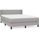  Krevet box spring s madracem svjetlosivi 140x200 cm od tkanine | shoptok.hr